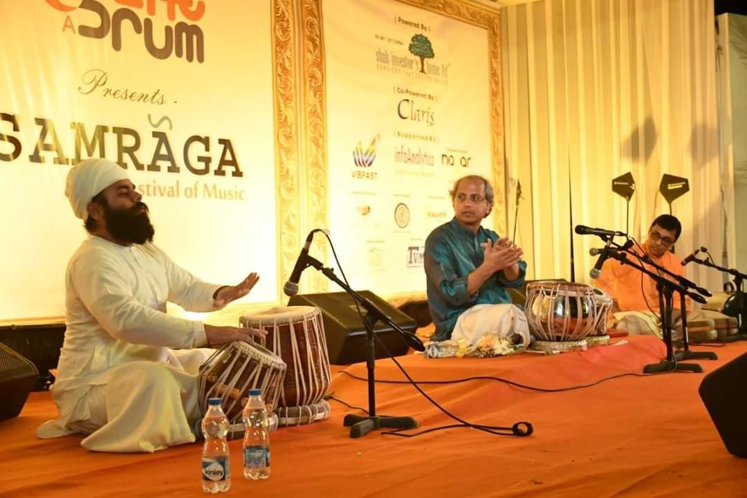 Live concert with living legend Pandit Yogesh Samsi ji  team in SAMRAGA Festival of Music