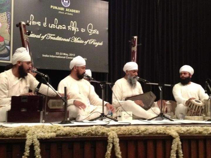 With Ragi Mohan Singh ji & Ragi Sukhdev Singh ji at Festival of traditional music of Punjab at India international centre Delhi may 2012